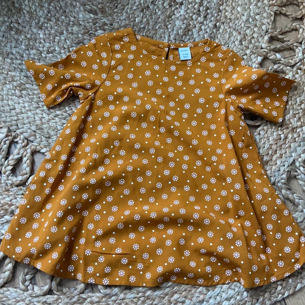 Mustard daisy dress 12-18mo